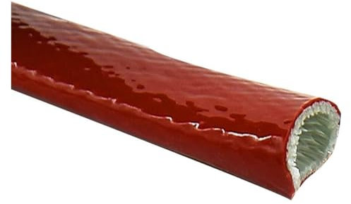 Glasfiberrör Glasfiberhölje Rör for värmesköld i glasfiber, värmeskyddad brandhylsa Silikonbelagd brandhylsa i glasfiber for slangledningar och elektriska ledningar 1m,80mm(60mm)(85mm)