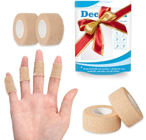 Decproch fingerplåster självhäftande – 4 x plåsterrulle (2,5 cm x 4,5 m)