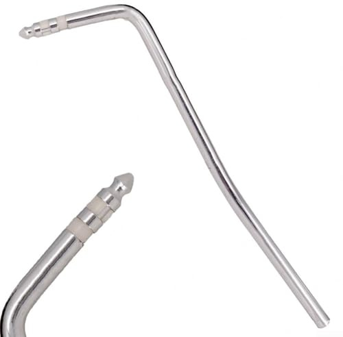 Bras de trémolo pour guitare électrique (6 mm à insertion directe) pour Whammy Bar – Levier en métal pivotant unique, pointe dorée/argentée/noire (argent)