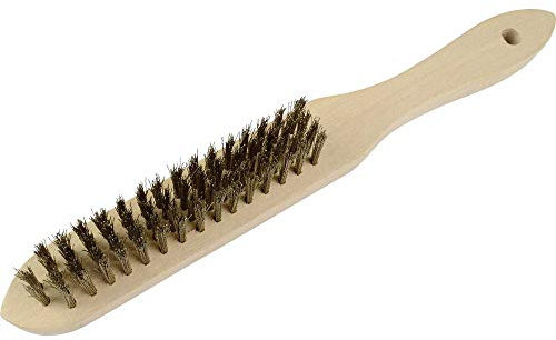 Mannesmann M 419-4 - Spazzola metallica in ottone, 4 file