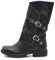 IF Fashion Damen Stiefel Stiefel Biker Schnallen Springerstiefel 337, Schwarz - G620 Nero - Größe: 40 EU