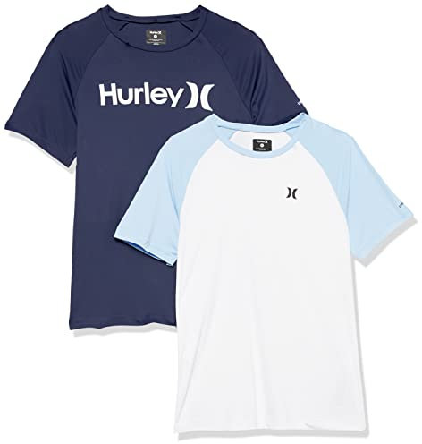 Hurley Rashguard für Jungen, Midnight Navy/White, Klein