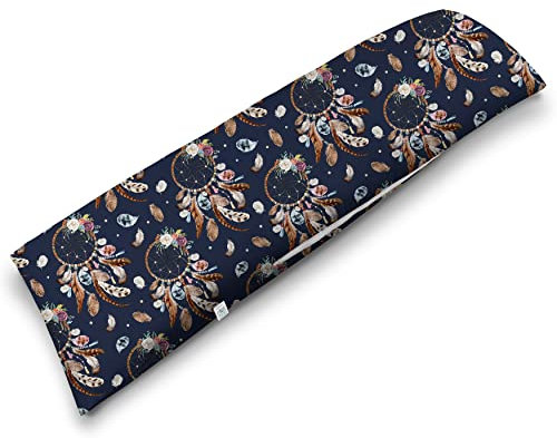 ekmTRADE Seitenschläferkissen 40x145cm Langkissen ergonomisches Schlafkissen, erholsamen Schlaf optimale Druckentlastung, Körperanpassung, für Schwangere, Stillende & Allergiker (9, Kissen mit Bezug)