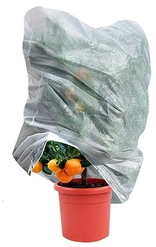 A2ZWORLD Cappuccio Protettivo per Piante e Fiori, Sacco Protezione Alberi Inverno, TNT 17g/m², Protezione antigelo per Alberi e Fiori (3 Pezzi 100X160cm)