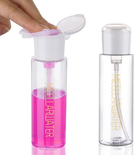 Wowang Push Down Pump Dispenser 2 Pack 3.4oz Travel Pump Bottles