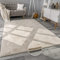 Paco Home Teppich Wohnzimmer Kunstfell weich waschbar modern elegant pflegeleicht Felloptik Uni Seidenglanz flauschig Kurzflor, Grösse:240x340 cm, Farbe:Creme
