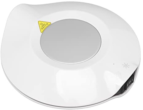 Acouto Calentador de café Inteligente USB USB Coaster de Calefacción de Enfriamiento para café Taza Blanca, Universal para Varias Tazas, Todo el Día, Seres Queridos de Invierno