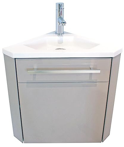 Aqua Plus sachmninotang Nino 40 – Lavabo de esquina Taupe