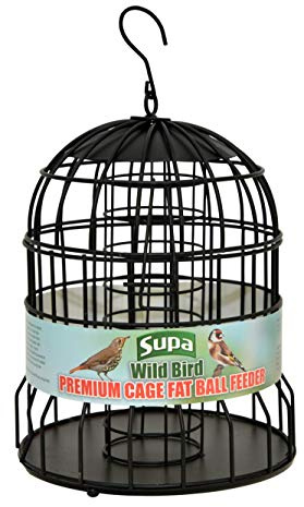 Supa Comedero de Bolas de Grasa para Jaula de pájaros Silvestres, disuade Ardillas y pájaros más Grandes como Palomas y Palomas