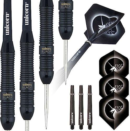 ‎Unicorn Core Plus Jeu de fléchettes avec Pointe en Acier Noir 26 g