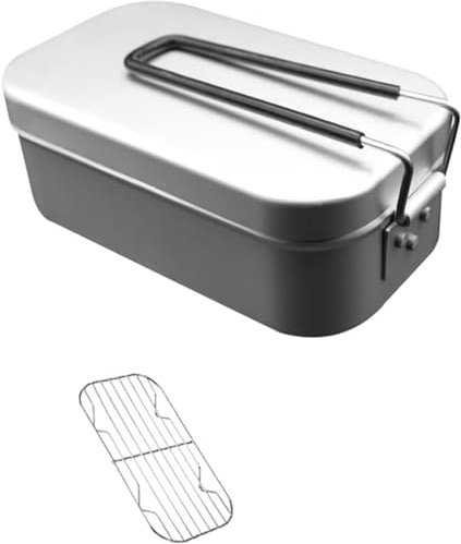 YAOYAOLING Boîte à bento japonaise en acier inoxydable, Boite a Repas en acier inoxydable, eau bouillante ou cuisine (800 ml)