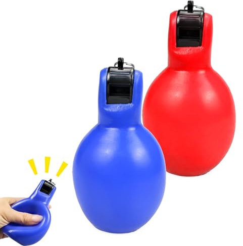 Cerioll Sifflet À Main, Sifflet D'hygiène À La Main, Sifflets À Pression Sport Sifflet, 2 Pièces Sifflet Poire, Sifflets Hygiéniques, Sifflet Poire, pour Sports Basketball Football