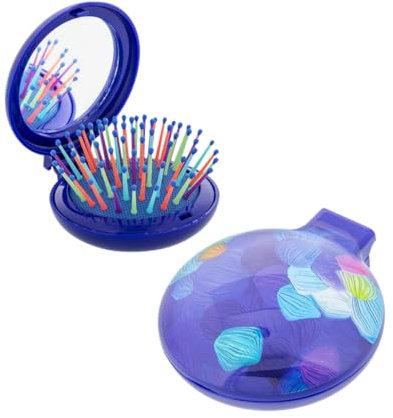 Pylones - Brosse à Cheveux Miroir 2 en 1 - Lady Retro - Blue Palette