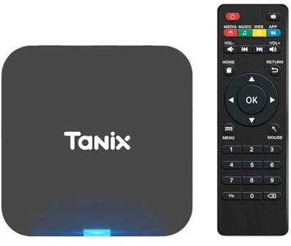 Caja de TV inteligente Tanix TX1 con Android 10.0, procesador Allwinner H313, compatible con 4K, wifi 2.4G, 2 GB de ROM, 16 GB y 8 GB, multiidioma.(1G8G IR3l Remote)
