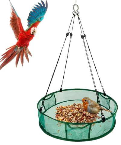Distributeur de Nourriture pour Oiseaux Extérieur | Grande Capacité Résistant Aux Intempéries,Mangeoire Résistante aux Intempéries | pour Mésange Pinson Jardin Terrasse Balcon Parc Arbre Toute Saison