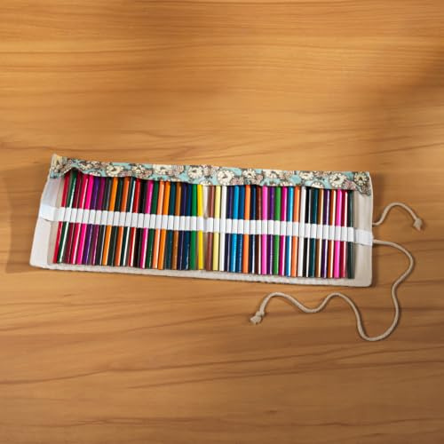 3 Pagen® Juego de 48 lápices de colores, rollo de artista con diferentes lápices de colores, estuche enrollable para viajes, práctico y ordenado, perfecto para mentes creativas