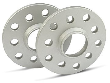 SCC Spurverbreiterung 12124E - silber eloxiert - LK: 120/5 NLB: 72,6 - 10mm - 2 Stück