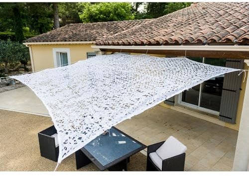 WERKA PRO Weiße perforierte Sonnenschutzplane 3 x 3m