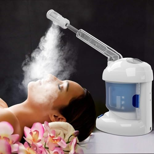 Kingsteam Facial Steamer - Ozone Steamer with Extendable Arm - Professional Nano Ionic Facial Steamer for Deep Cleaning - Portable for Personal Care Use at Home or Salon