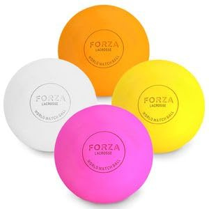 FORZA Lacrosse Tissue Massage Ball - Muscle Massager Lacrosse Ball for Deep Tissue Massage Pain Relief | Myofascial Release Ball | Trigger Point Massage Ball (Orange, Pack of 1)