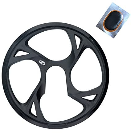 maxxi4you Shimano Kettenschutzring für FC-M371 Schwarz 48 Zähne inkl Reflexband