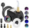 Lnicez 𝐂𝐨𝐥𝐨𝐫𝐟𝐮𝐥 Submersible Pump 𝟮𝟬𝟬𝟬𝐇/𝐋 25W Aquarium Water Pump with 𝐋𝐄𝐃 𝐋𝐢𝐠𝐡𝐭 Ultra Quiet Pond Pump with the Hose, 5 Nozzles for Aquarium&Fish Tank&Other Scene- 1.8m Power Cord