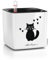 Lechuza 'Cube Glossy 14 Cat', weiß, 14 x 14 x H 13,5 cm