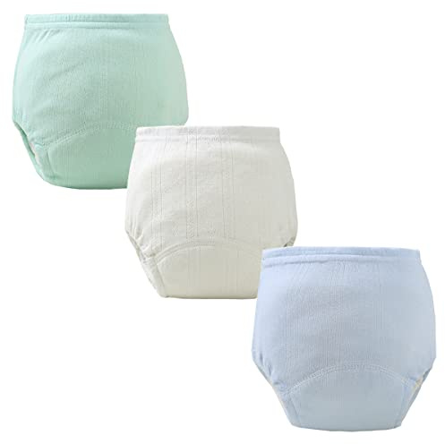 Yealoo Lot de 3 Culotte d'apprentissage en Coton pour Garçon, Lavable et Réutilisable, pour l'Entraînement à la Propreté, pour Les Enfants de 1 à 3 Ans