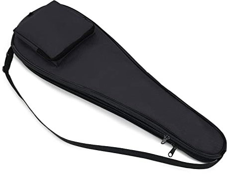 Gespann Schlägerhülle für Squashschläger mit verstellbarem Schulterriemen (Schwarz)