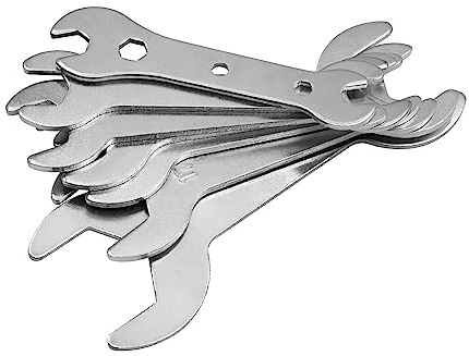 Xuzimaoyi Double Open End Wrench Set, Double-End Spanner Set, U-Shaped Opening Plated Slacet Wrench Set, Snap-On Double End Flare Nut Wrench 0.19-0.94inches(0.5-2.4cm, 7pcs
