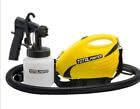 Pistola a Spruzzo Elettrica Total Painter 1 serbatoio di vernice, 900w, Spray per Verniciare Interni ed Esterni, Casa Staccionata Sedie da Giardino ecc. Compressore di 900W 3 Getti+ Asta di Estensio