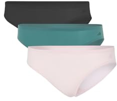adidas Bikini (3pk) -Sport Active Light Flex-Packaged Panties-Bequeme Unterwäsche Slips, Assorted_4a0562, L Femmes