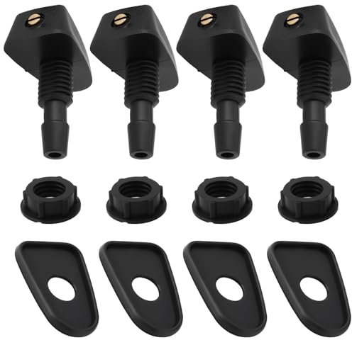 YINETTECH 4X Buses de Lave-Glace Avant Réglables de 8 Mm pour Voiture Adaptées à La Plupart des Essuie-Glaces