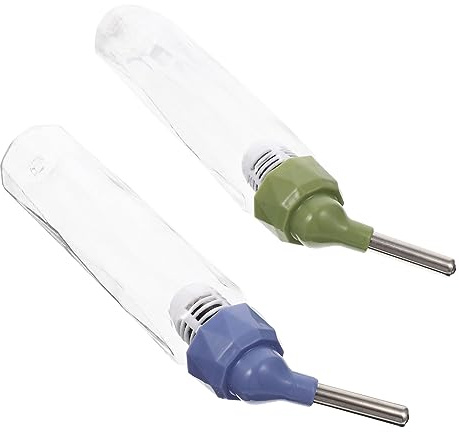 Garneck 2piezas Alimentador Automático De Agua Transparente para Conejos y Hámsters Dispensador De Agua para Suministros De Mascotas Bebedero para Animales Pequeños