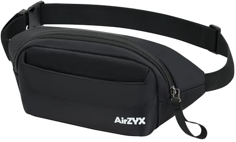 AirZyx Bumbags and Fanny Packs for Women Men for Hiking Running (Black)