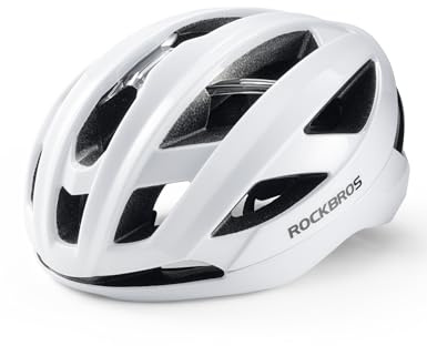 ROCKBROS Bicycle Helmet Integrated Cycling Helmet with Reinforcement Frame for MTB Road Bikes Adjustable Lightweight Unisex Adults Women and Men L (58-62 cm)