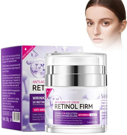 Crema per gli occhi al retinolo anti-invecchiamento, rimuove le occhiaie istantaneamente rassodante, anti invecchiamento tonifica e lenisce la pelle, idratante e nutriente per la cura degli occhi