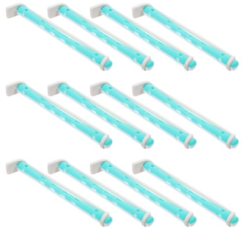 BESPORTBLE 24 Pièces Bigoudis à Permanente en Pp, Bâtons de Curling Verts | Usage Salon ou Maison, Finition Soignée, Adaptés à Tous Types de Cheveux, Lot Pratique pour Coiffage
