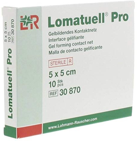 Lohmann & Rauscher Lomatuell Pro Geliernetz, 5 x 5 cm, 10 Stück