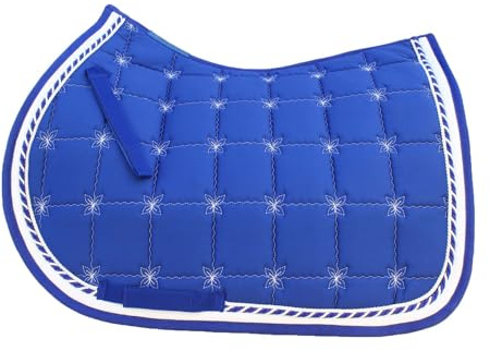 Professional Equine Horse Quilted English Saddle PAD Trail All Purpose Blue 72F50
