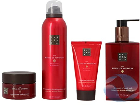 RITUALS Gift Set For Women from The Ritual of Ayurveda, Medium - With Indian Rose & Sweet Almond Oil - Soothing & Nourishing Properties
