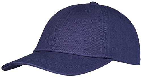 Pembroke Dad Cap, Flache Basecap, Low Profile, Dad Hat, Sommer Mütze, Washed Cotton, Damen und Herren, Einstellbar, Navy