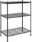 vidaXL 3-Tier Storage Shelf Shelving Unit Rack Black 150 kg