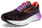 Brooks Damen Glycerin 20 Laufschuh, Black Bellflower Fiesta, 42.5 EU Schmal