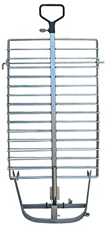 BBQ Gaucho - Parrilla Argentina Premium (18 x 12 pulgadas) - Cruz de Hierro - Asador de Leña - Sistema de Rotación 360 Grados - Base Ajustable - Para Asar Carne de Grosores Diferentes