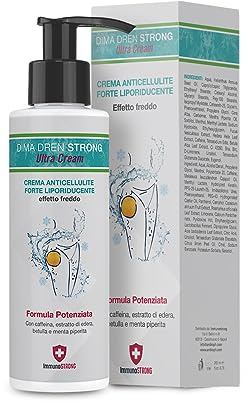 DIMA DRENA STRONG - Crème anti-cellulite forte crème pour le corps avec bromélaïne drainante et raffermissante cuisses glutei et ventre, formule bioactive hyperpénétrante – ImmunoSTRONG
