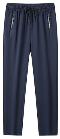 Neun Minuten Hose Herren Baggy Bequem Traininghose Lang Atmungsaktiv Laufhose Leichte Elastisch Sporthose Elastische Taille Jogginghose Taschen Mit Reißverschluss Sweathose