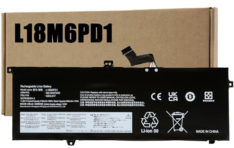 BLESYS L18M6PD1 L18C6PD1 batteri för ThinkPad X13 Gen 1 (2020) X390 X395 | L18D6PD1 L18M6PD2 02DL017 02DL018 02DL019 02DL020 11,46 V 48Wh