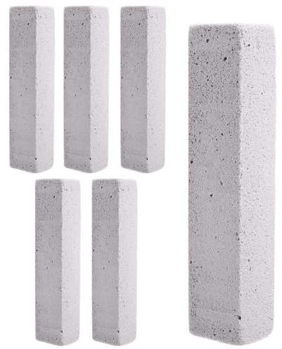 Kueohse 6 Pack Pumice Stone Toilet Bowl Clean Brush, Remove Toilet Bowl Hard Water Rings, Calcium Buildup and Rust Suitable