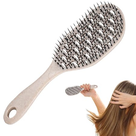 Cepillo de pelo para mujer, cepillos de masaje de pala, control de encrespamiento, peinado fino y fino para el hogar, viajes, día festivo, dormitorio universitario